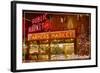 Seattle, Washington - Pike Place Market Christmas-Lantern Press-Framed Art Print