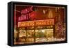 Seattle, Washington - Pike Place Market Christmas-Lantern Press-Framed Stretched Canvas