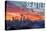 Seattle, Washington - Rainier and Sunrise-Lantern Press-Stretched Canvas