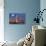 Seattle, Washington - Skyline and Full Moon-Lantern Press-Stretched Canvas displayed on a wall