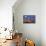 Seattle, Washington - Skyline and Full Moon-Lantern Press-Stretched Canvas displayed on a wall