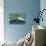 Seattle, Washington - Skyline and Mountain - Graphic Typography-Lantern Press-Stretched Canvas displayed on a wall