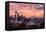 Seattle, Washington - Skyline at Twilight-Lantern Press-Framed Stretched Canvas