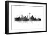 Seattle Washington Skyline BG 1-Marlene Watson-Framed Giclee Print