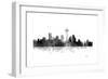 Seattle Washington Skyline BG 1-Marlene Watson-Framed Giclee Print