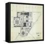 Seattle, Washington - Space Needle Aerial Concept Drawing-Lantern Press-Framed Stretched Canvas