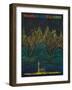 Seattle, Washington - Space Needle World's Fair Abstract Poster-Lantern Press-Framed Art Print