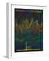 Seattle, Washington - Space Needle World's Fair Abstract Poster-Lantern Press-Framed Art Print