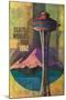 Seattle, Washington - Space Needle World's Fair Promo Poster No. 2-Lantern Press-Mounted Art Print