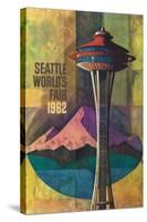 Seattle, Washington - Space Needle World's Fair Promo Poster No. 2-Lantern Press-Stretched Canvas