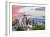 Seattle, Washington State, USA. Downtown Seattle at sunset on a summer day.-Emily Wilson-Framed Photographic Print