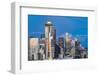 Seattle, Washington State, USA. Downtown Seattle at sunset on a summer day.-Emily Wilson-Framed Photographic Print