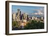 Seattle, Washington State, USA. Downtown Seattle on a sunny summer day.-Emily Wilson-Framed Photographic Print