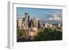 Seattle, Washington State, USA. Downtown Seattle on a sunny summer day.-Emily Wilson-Framed Photographic Print