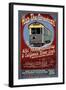 Seattle, Washington - West Seattle Streetcar-Lantern Press-Framed Art Print