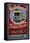 Seattle, Washington - West Seattle Streetcar-Lantern Press-Framed Stretched Canvas