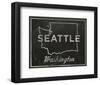 Seattle, Washington-John Golden-Framed Art Print