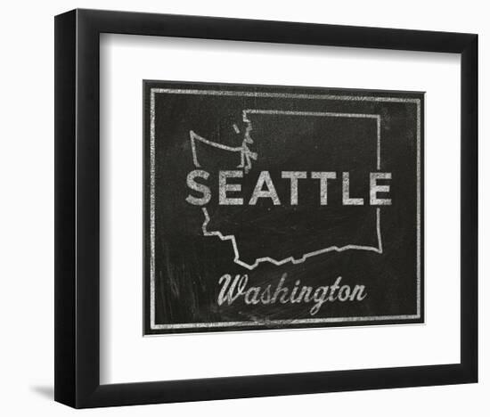 Seattle, Washington-John Golden-Framed Art Print