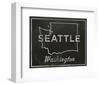 Seattle, Washington-John Golden-Framed Art Print