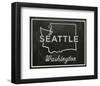 Seattle, Washington-John Golden-Framed Giclee Print