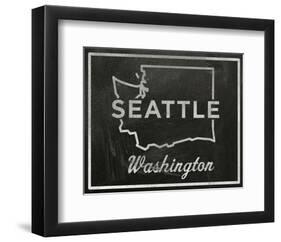 Seattle, Washington-John Golden-Framed Giclee Print