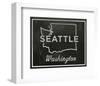 Seattle, Washington-John Golden-Framed Giclee Print