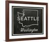 Seattle, Washington-John W^ Golden-Framed Art Print