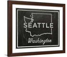 Seattle, Washington-John W^ Golden-Framed Art Print