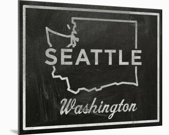 Seattle, Washington-John W^ Golden-Mounted Art Print