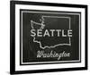 Seattle, Washington-John W^ Golden-Framed Art Print