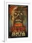 Seattle Zombies - City of the Dead-Lantern Press-Framed Art Print