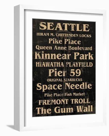 Seattle-Carole Stevens-Framed Art Print