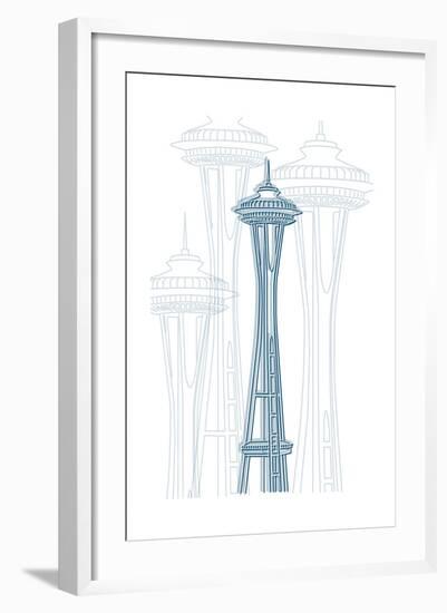 Seattle-Cristian Mielu-Framed Art Print