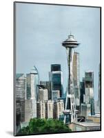 Seattle-David Dauncey-Mounted Giclee Print