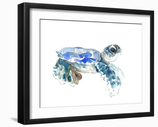 Seaturtle-Suren Nersisyan-Framed Art Print