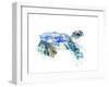 Seaturtle-Suren Nersisyan-Framed Art Print