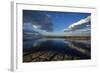 Seaward Kaikoura Ranges Reflect in Tidal Pools, Kaikoura, New Zealand-David Wall-Framed Photographic Print