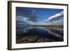 Seaward Kaikoura Ranges Reflect in Tidal Pools, Kaikoura, New Zealand-David Wall-Framed Photographic Print