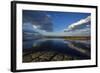 Seaward Kaikoura Ranges Reflect in Tidal Pools, Kaikoura, New Zealand-David Wall-Framed Photographic Print