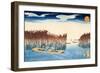 Seaweed Gatherers at Omori-Kuniyoshi Utagawa-Framed Giclee Print