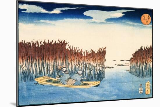 Seaweed Gatherers at Omori-Kuniyoshi Utagawa-Mounted Giclee Print