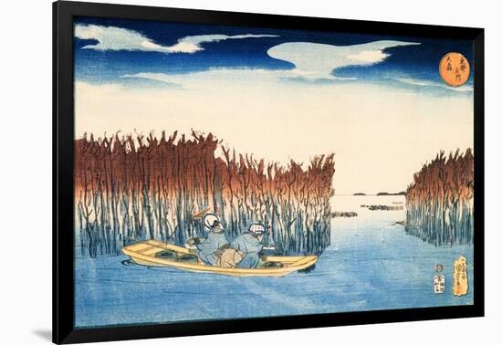 Seaweed Gatherers at Omori-Kuniyoshi Utagawa-Framed Giclee Print