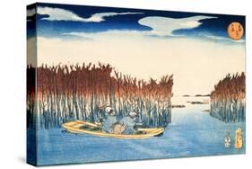 Seaweed Gatherers at Omori-Kuniyoshi Utagawa-Stretched Canvas