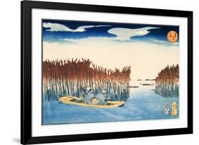 Seaweed Gatherers at Omori-Kuniyoshi Utagawa-Framed Giclee Print