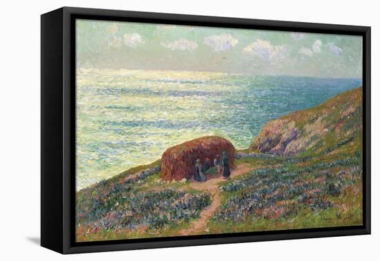 Seaweed Pickers at Moelan, Bretagne, 1900-Henry Moret-Framed Stretched Canvas