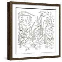 Seaweed Scenery-Pam Varacek-Framed Art Print