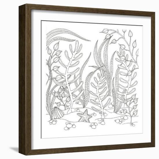 Seaweed Scenery-Pam Varacek-Framed Art Print