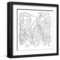 Seaweed Scenery-Pam Varacek-Framed Art Print