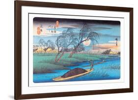 Seba Station-Ando Hiroshige-Framed Art Print