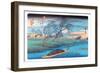 Seba Station-Ando Hiroshige-Framed Art Print